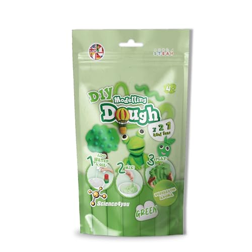 Science4you Knetmasse – Knetmasse Bastelset für Kinder, Stellen Sie Ihre Eigene Duftende Spielknete Weich & Trocken, Grün Knete, Kreatives Spielzeug Geschenk für Jungen & Mädchen Alter 4 5 6 7 8+ Science4you Knetmasse – Knetmasse Bastelset für Kinder, Stellen Sie Ihre Eigene Duftende Spielknete Weich & Trocken, Grün Knete, Kreatives Spielzeug Geschenk für Jungen & Mädchen Alter 4 5 6 7 8+ von Science4you