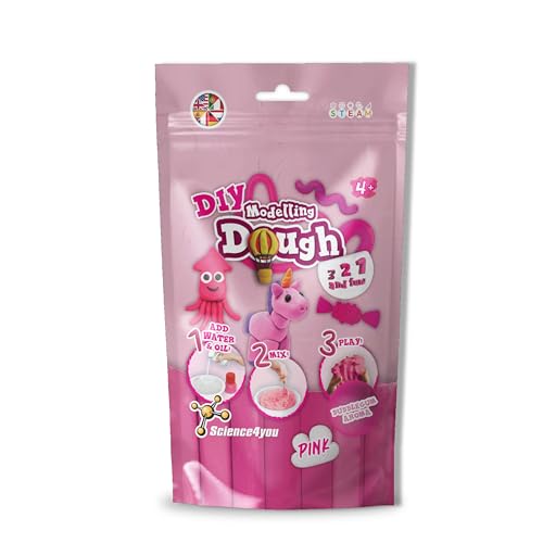 Science4you Knetmasse – Knetmasse Bastelset für Kinder, Stellen Sie Ihre Eigene Duftende Spielknete Weich & Trocken, Rosa Knete, Kreatives Spielzeug Geschenk für Jungen & Mädchen Alter 4 5 6 7 8+ Science4you Knetmasse – Knetmasse Bastelset für Kinder, Stellen Sie Ihre Eigene Duftende Spielknete Weich & Trocken, Rosa Knete, Kreatives Spielzeug Geschenk für Jungen & Mädchen Alter 4 5 6 7 8+ von Science4you