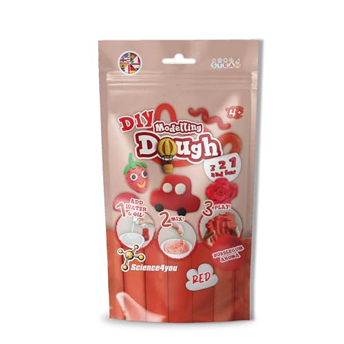 Science4you Knetmasse – Knetmasse Bastelset für Kinder, Stellen Sie Ihre Eigene Duftende Spielknete Weich & Trocken, Rot Knete, Kreatives Spielzeug Geschenk für Jungen & Mädchen Alter 4 5 6 7 8+ Science4you Knetmasse – Knetmasse Bastelset für Kinder, Stellen Sie Ihre Eigene Duftende Spielknete Weich & Trocken, Rot Knete, Kreatives Spielzeug Geschenk für Jungen & Mädchen Alter 4 5 6 7 8+ von Science4you