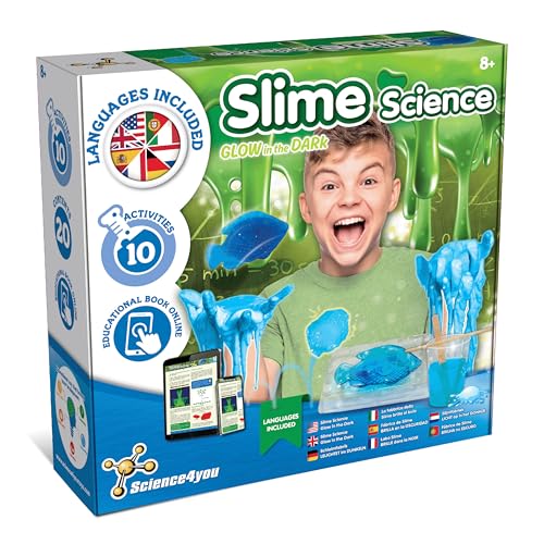 Science4you Selber Slime Set, Dunkeln Leuchtender Schleim, Chemielabor, Spiele für Kinder, Geschenk für Jungen und Mädchen ab 8+ Jahre von Science4you