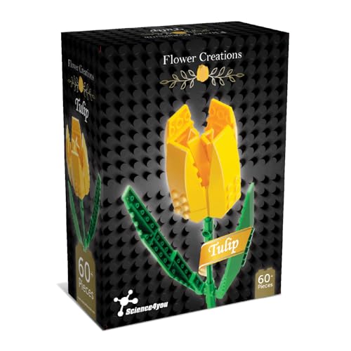 Science4you Tulpe-Baukasten für Erwachsene – Haben Sie Spaß beim Bauen von Tulpe, Bauen Sie künstliche Blumen, Bauen, Modellieren & Hobby Geschenk für Erwachsene & Kinder von Science4you