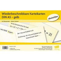 Wiederbeschreibbare Karteikarten DIN A5 - gelb von Scolix in der AAP Lehrerwelt GmbH