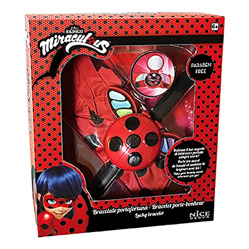 Nice Group 52003 Bracciale Portafortuna Make-Up Trucchi per Bambini Miraculous: Tales of Ladybug & Cat Noir Tricks Spielzeug, Mehrfarbig, 3 von Nice Group