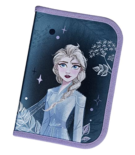 Scooli Disney Frozen Schüleretui - gefülltes Federmäppchen mit Eberhard Faber Stiften - stylische Federmappe mit Motiv - Stiftebox für Buntstifte und Bleistifte - ideal für die Schule von Scooli