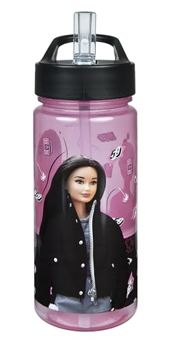 Scooli - Barbie Trinkflasche - BPA-frei, mit Barbie Motiv - ideal für Kinder und Fans - Kindergarten und Schule - 500 ml von Scooli