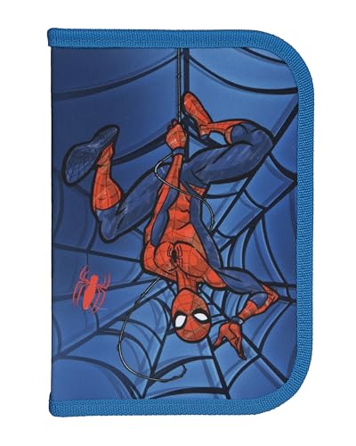 Scooli - Gefülltes Schüleretui Spider Man - Federmäppchen mit hochwertigen Stiften & Zubehör - Ideal für Schule, Freizeit und unterwegs - ab 6 Jahren von Scooli