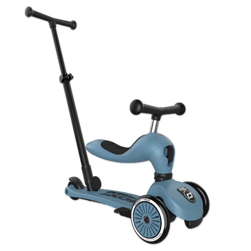 Scoot & Ride Highwaykick 1 Push and GO - Lauflernhilfe und Kickboard Farbe Steel von Scoot & Ride