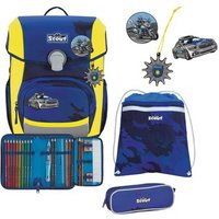 SCOUT 75450021600 Schulranzen-Set 4-teilig Neo DIN Blue Police von Scout