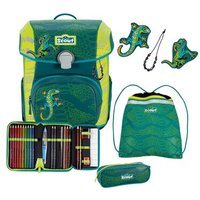 SCOUT 75460705800 Schulranzen-Set 4-teilig Neo Exklusiv Superflash Extreme Lizard von Scout