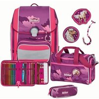 SCOUT 76400639900 SCOUT GENIUS SET 4TLG. PINK HORSE - Schulranzen-Set von Scout