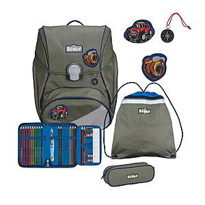 Scout Alpha Adventure m. Magnet Schulranzenset von Scout