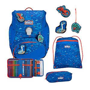 Scout Alpha Blue Dino Schulranzensetset von Scout