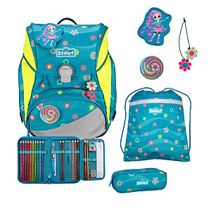 Scout Alpha DIN Little Flowers Schulranzensetset von Scout