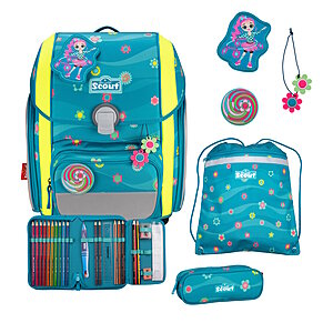 Scout Genius DIN Little Flowers Schulranzensetset von Scout