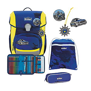 Scout Neo Blue Police 2024 Schulranzenset von Scout