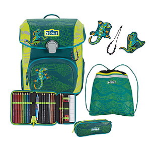 Scout Neo Exklusiv Superflash Extreme Lizard Schulranzenset von Scout