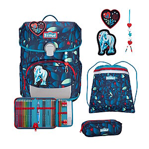 Scout Neo LED White Unicorn Schulranzensetset von Scout