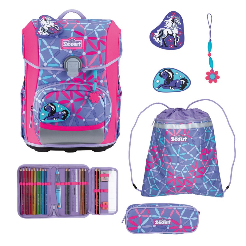 Scout Schulranzen Set Neo DIN Pony Love 4-tlg. Scout Schulranzen Set Neo DIN Pony Love 4-tlg. von Scout