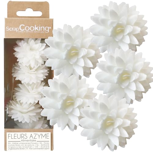 ScrapCooking – 5 Weiße Dahlien aus Esspapier – Essbare Blumen Tortendeko – Florale Deko für Torten, Cupcakes, Gebäck – Geburtstag, Hochzeit – 2295 ScrapCooking – 5 Weiße Dahlien aus Esspapier – Essbare Blumen Tortendeko – Florale Deko für Torten, Cupcakes, Gebäck – Geburtstag, Hochzeit – 2295 von ScrapCooking