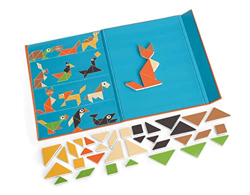 SCRATCH 276182295 Magnetisches Tangram Tiere, 1 Spieler, für Kinder ab 4 Jahren von Scratch Europe