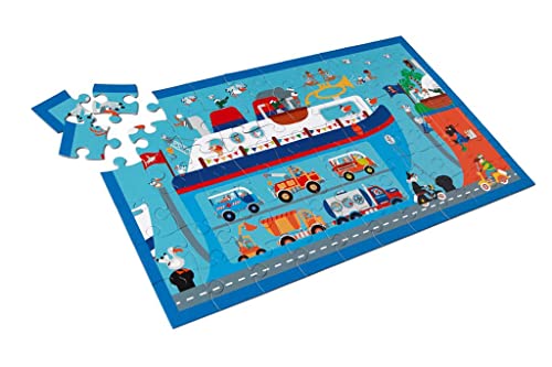 Scratch 276181075 60 Teile Puzzle für Kinder, Motiv Fähre, Mehrfarbig von Scratch Europe