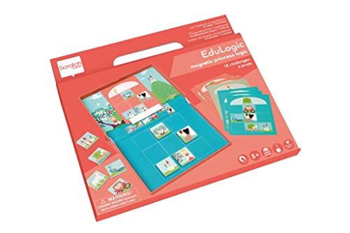 Scratch 276182278 Magnetisches Lernspiel, Prinzessin und Einhorn, 1 Spieler, für Kinder ab 5 Jahren von Scratch Europe