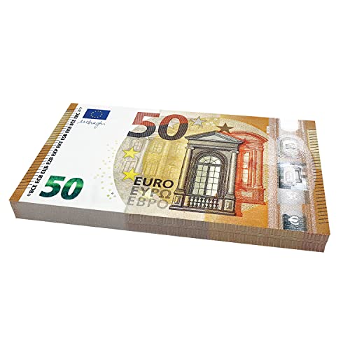 Scratch Cash 100 x € 50 Euro Money to Play (Größe reduziert auf 75% im Vergleich zu echten) von Scratch Lover