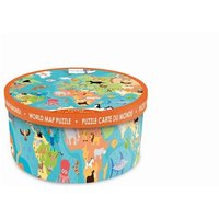 Puzzle Weltkarte mit Tieren 100 Teile Puzzle Weltkarte mit Tieren 100 Teile von Scratch