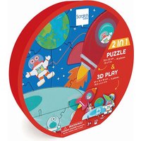 SCRATCH - 2in1 Spielpuzzle 3D Weltraum 32 Teile von Scratch