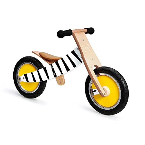 Scratch Unisex Jugend 276181438 Laufrad Zebra, Lauflernrad für Kinder ab 2 Jahren, höhenverstellbar, mitwachsend, 2-in-1 Balance Bike, 52x16.5x33 cm von Scratch Europe