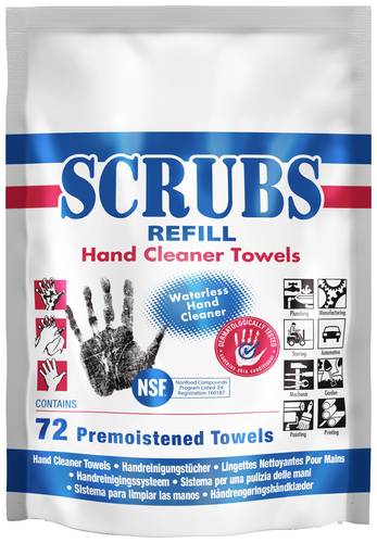 Scrubs Srubs Refill 042270 Handreinigungstücher 72St. von Scrubs