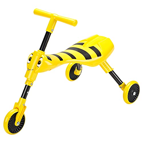 Scuttlebug 3-Wheel Foldable Ride-On Tricycle for 1+ Year Old Boys and Girls, Bumblebee Trike, Antennae Handlebar, Develop Your Toddler’s Balance and Motor Skills, Fun with No Surface Scratches Scuttlebug 3-Wheel Foldable Ride-On Tricycle for 1+ Year Old Boys and Girls, Bumblebee Trike, Antennae Handlebar, Develop Your Toddler’s Balance and Motor Skills, Fun with No Surface Scratches von Scuttlebug
