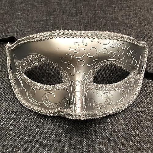 Sdhgerh Karneval Maske Maskerade Ball Maske für Männer Frauen Venezianische Maske für Party Dekorationen Cosplay Graduierung Kunststoff 18 x 8 cm (Splitter) von Sdhgerh