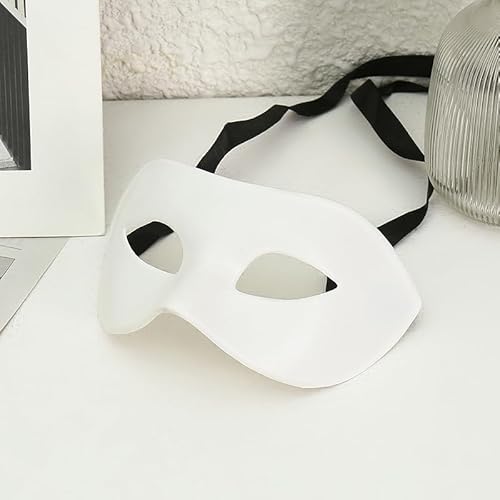 Sdhgerh Maskerade Ball Maske für Männer Frauen Venezianische Maske Mardi Gras Maske für Party Dekorationen Cosplay Kunststoff 18 x 8 cm (Weiß) von Sdhgerh