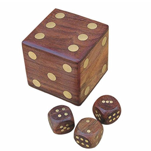Sea-Club Würfel in Holzbox Spiel Holz/Messing 6x6cm Maritime Dekoration Sea-Club Würfel in Holzbox Spiel Holz/Messing 6x6cm Maritime Dekoration von Sea-Club
