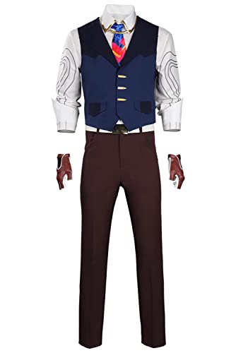 Seaehey Spielkammer Cosplay Anzug Spezialagent Kostüm Killjoy Jumpsuit Outfit Halloween Karneval Anzug Cosplay Kostüm Zubehör von Seaehey