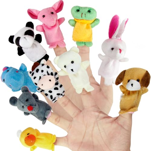 Sealive Plüschtiere Fingerpuppe Spielzeug – Mini-Plüschfiguren, Spielzeug-Sortiment für Kinder, weiche Hände, Fingerpuppen-Spiel für autistische Kinder, tolles Familieneltern, sprechendes von Sealive