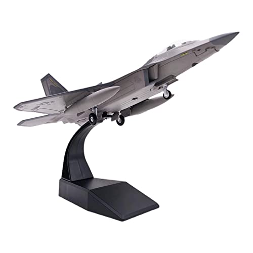 1/100 Flugzeugmodell, amerikanisches F22-Kampfflugzeug aus Druckguss, Metallflugzeug, Spielzeug, Geschenk von Seasaww