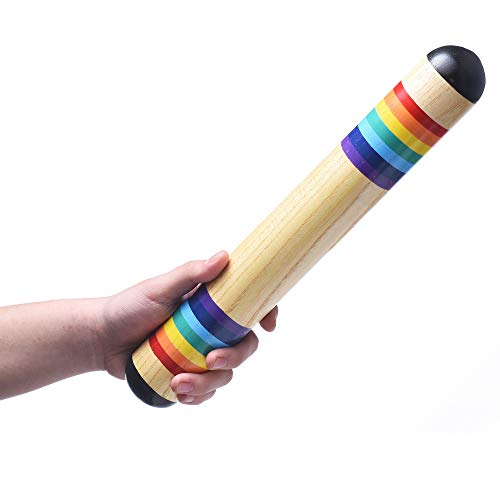 13,8 Zoll Holz Regenmacher Regenstock Musikinstrument Rainfall Rassel Tube Rainstick Shaker von Seasaww