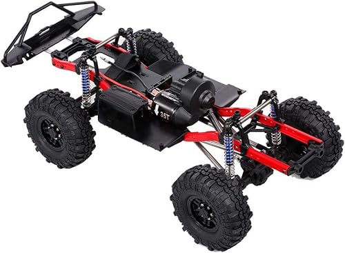 RC Car Frame, A2X-313C RC Car Chassis 275mm/10.8inch Wheelbase Chassis Frame 540 35T Motor for 1/10 RC Crawler Car Axial SCX10 II RC Car (with Tires) von Seasaww