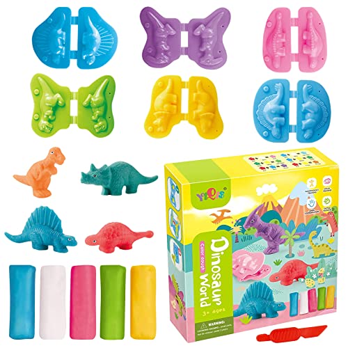 Seasboes Knete Zubehör Set, 12 Stücke Plastilin Werkzeuge, Knetwerkzeug, DIY Knetwerkzeug Dinosaurier Tier Kinderspielzeug, Kreative Pädagogisches Geschenk für Kinder von Seasboes