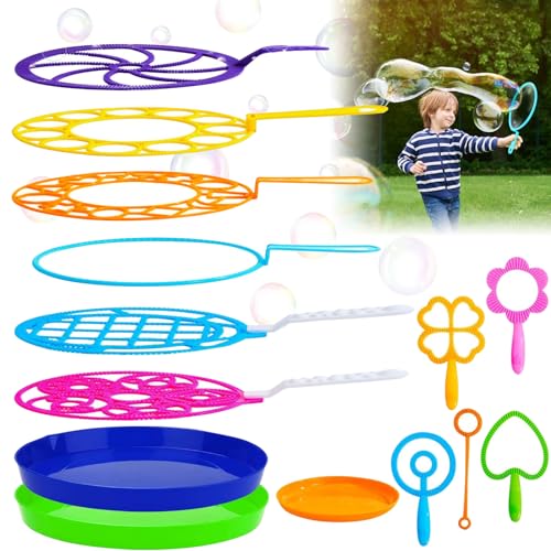 Seasboes Seifenblasen Set 14 Kinder Seifenblasen Blase Stab Buntes Seifenblasen, Zauberstab Seifenblasen Spielzeug Bubble Maker, Perfekt für Kindergeschenke Indoor und Outdoor Sommer Partys Hochzeit von Seasboes