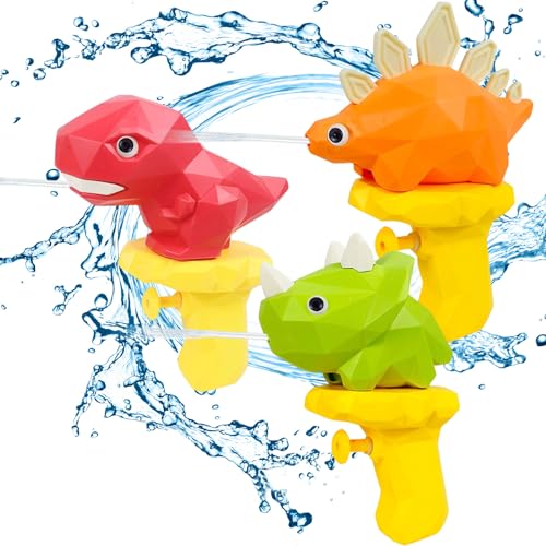 Seasboes Wasserpistole für Kinder, 3 Stück Wasserpistole Tiere für Kinder, Mini Wasserspritzpistolen, Spritzpistole, für Outdoor Strand Pool Sommerpartys Mitgebsel (B) von Seasboes