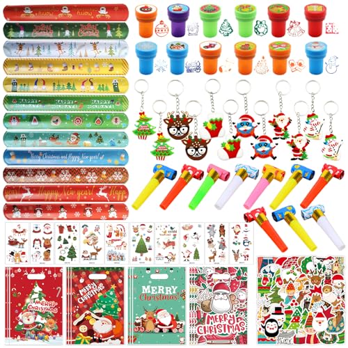 Seasboes Weihnachten Kleinigkeiten, 120 PCS Mitgebsel Weihnachten, Füllung Adventskalender Kinder, Give Away Weihnachten, Mitgebsel Adventskalender, Schlüsselanhänger Weihnachten für Kinder Geschenke von Seasboes