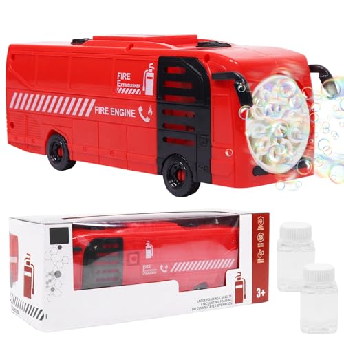 Seifenblasenmaschine,Automatisch Bubble Machine Spielzeug,Seifenblasenspielzeug für Kinder Auto,Seifenblasenmaschine Feuerwehrauto Blasenmaschine,Schaummacher für Jungen mit 2 Seifenblasen Flüssigkeit Seifenblasenmaschine,Automatisch Bubble Machine Spielzeug,Seifenblasenspielzeug für Kinder Auto,Seifenblasenmaschine Feuerwehrauto Blasenmaschine,Schaummacher für Jungen mit 2 Seifenblasen Flüssigkeit von Seasboes