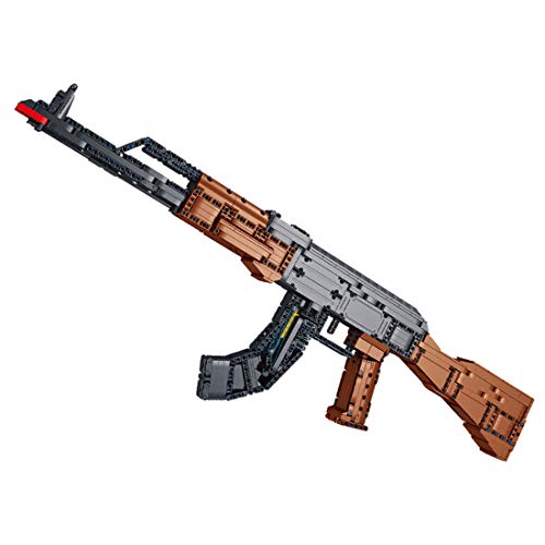 Seasy Technik Gewehr Bausteine Bausatz, 1508 Klemmbausteine Militärische SchießblasterwaffeBausteine Bausatz, Kompatibel mit Lego von Seasy