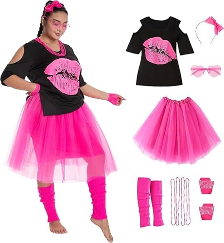 Seawhisper 80 Stile Kleidung für Frauen Übergröße 80er Jahre Outfit für Frauen Kostüme 80er Jahre Hemd Party Outfits Neon Accessoires 20-22 Seawhisper 80 Stile Kleidung für Frauen Übergröße 80er Jahre Outfit für Frauen Kostüme 80er Jahre Hemd Party Outfits Neon Accessoires 20-22 von Seawhisper