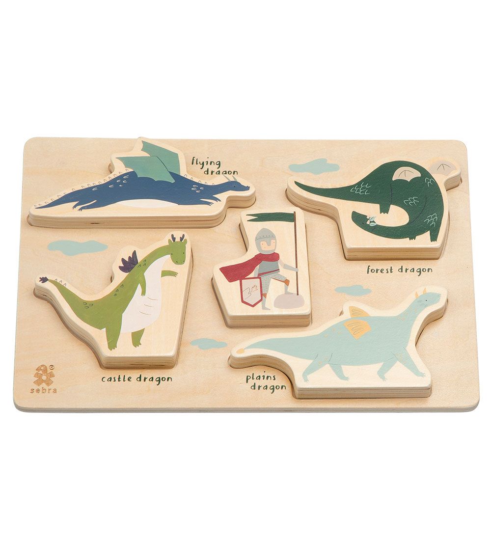 Sebra Puzzlespiel - Holz - Dragon Tales - Sebra - One Size - Puzzlespiele Sebra Puzzlespiel - Holz - Dragon Tales - Sebra - One Size - Puzzlespiele von Sebra