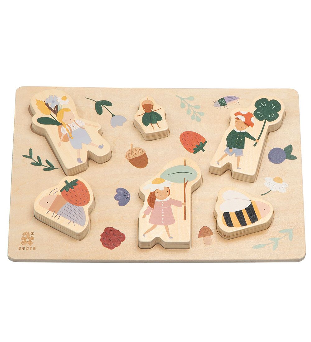 Sebra Puzzlespiel - Holz - Pixie Land - Sebra - One Size - Puzzlespiele Sebra Puzzlespiel - Holz - Pixie Land - Sebra - One Size - Puzzlespiele von Sebra