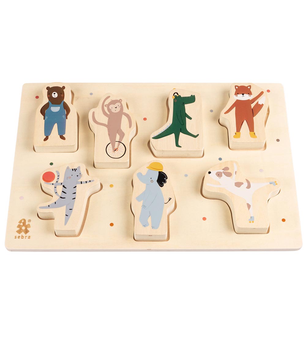 Sebra Puzzlespiel - Holz - Zehen/Baumeister - Sebra - One Size - Puzzlespiele Sebra Puzzlespiel - Holz - Zehen/Baumeister - Sebra - One Size - Puzzlespiele von Sebra